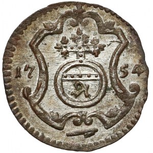 August III Sas, Halerz 1754 FWóF, Drezno
