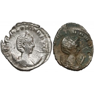 Roman Empire, Salonina, Antoninian, Lot (x2)