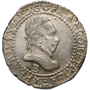 Henryk Walezy, 1/2 franka 1587-B, Rouen