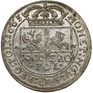 Jan II Kazimierz, Tymf Kraków 1665 AT - piękny
