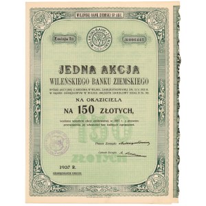 Wileński Bank Ziemski, Em.1, 150 zł 1937