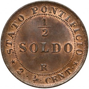 Vatican City, Pius IX, 1/2 Soldo 1867