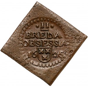 Niderlandy, Breda, 2 stuivers 1625 - klipa