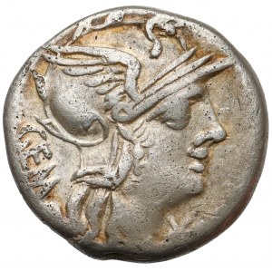 Roman Republic, Geminus, Brockage AR Denarius