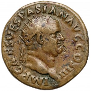 Rome, Vespasianus, AE Dupondius - Roma