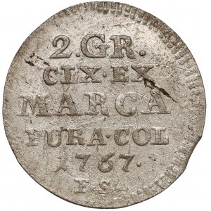 Poniatowski, Półzłotek 1767 F.S.