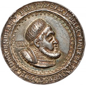 Niemcy, Saksonia, Fryderyk III Mądry, Doppelter Guldengroschen 1518, Norymberga - rzadkość