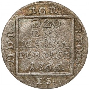 Poniatowski, Grosz srebrny 1766 F.S. - mała korona
