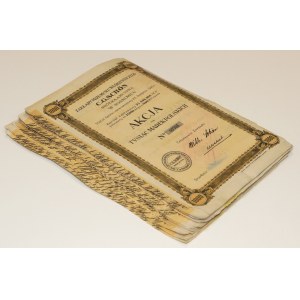 Zakłady Przemysłu Włókienniczego C. G. SCHON, 1.000 mkp 1920 - PAKIET (26szt)