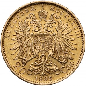 Austria, Franciszek Józef I, 20 koron 1893
