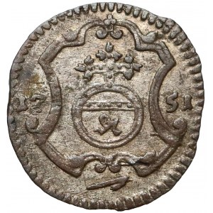 August III Sas, Halerz 1751 FWóF, Drezno