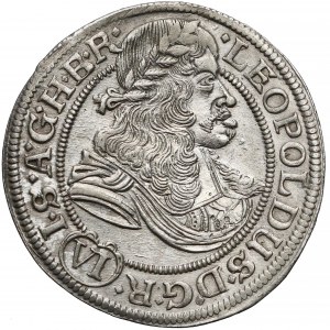 Śląsk, Leopold I, 6 krajcarów 1673 SHS, Wrocław