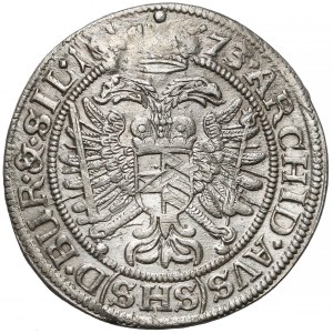 Śląsk, Leopold I, 6 krajcarów 1673 SHS, Wrocław