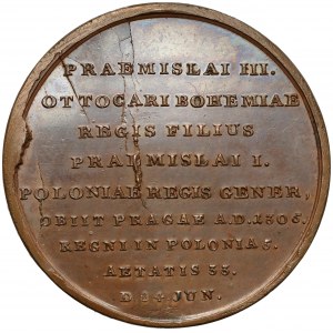 Medal SUITA KRÓLEWSKA - Wacław II Czeski - brąz