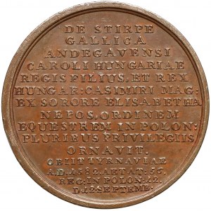 Medal SUITA KRÓLEWSKA - Ludwik Węgierski - brąz