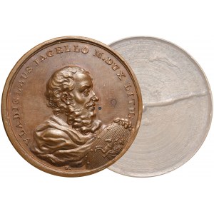 Medal SUITA KRÓLEWSKA - Władysław Jagiełło - odbitka jednostronna - brąz