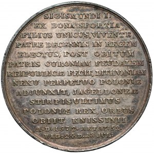 Medal SUITA KRÓLEWSKA - Zygmunt August - srebro