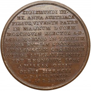 Medal SUITA KRÓLEWSKA - Władysław IV Waza - brąz