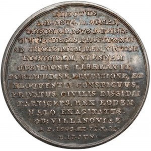 Medal SUITA KRÓLEWSKA - Jan III Sobieski - srebro