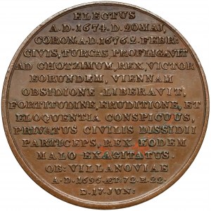 Medal SUITA KRÓLEWSKA - Jan III Sobieski - brąz