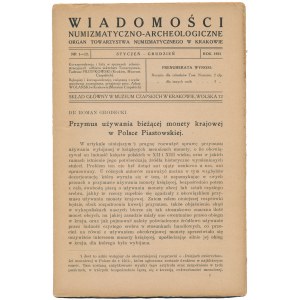 WNA 1923 - kompletny rocznik