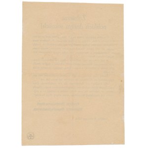 Odezwa do Żołnierzy polskich drużyn sokolich - Kraków, 8 sierpnia 1914