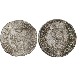 Zygmunt III Waza, Szelągi Olkusz 1591 i 1594 (2szt)