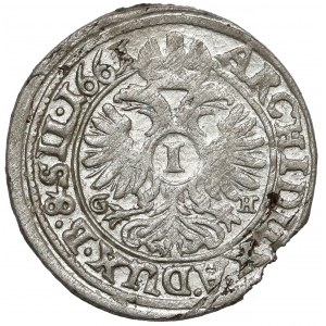 Śląsk, Leopold I, 1 krajcar 1661 GH, Wrocław