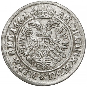 Austria, Leopold I, 3 krajcary 1661 GH, Wrocław