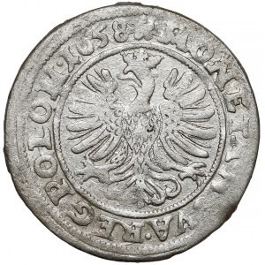 Jan II Kazimierz, 3 krajcary Opole 1658 - bardzo ładne
