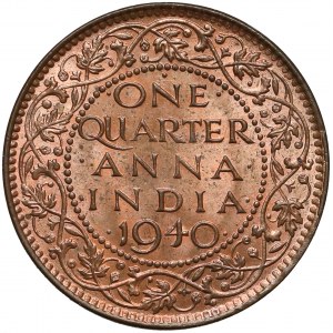 India, George VI, 1/4 Anna 1940•, Mumbai