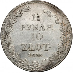 1-1/2 rubla = 10 złotych 1836 MW, Warszawa