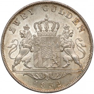 Niemcy, Bawaria, Maksymilian II, 2 guldeny 1852
