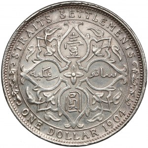 Straits Settlements (Malaysia), Edward VII, Dollar 1904