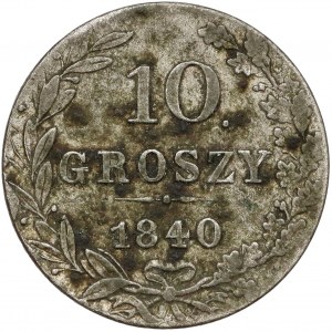 10 groszy 1840 - z kropką po nominale