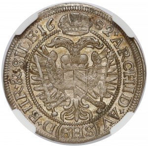 Śląsk, Leopold I, 6 krajcarów 1682 SHS, Wrocław - PIĘKNY