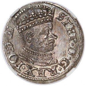 Stefan Batory, Trojak Ryga 1586 - menniczy