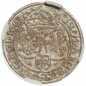 Jan II Kazimierz, Szóstak Bydgoszcz 1663 AT - piękny
