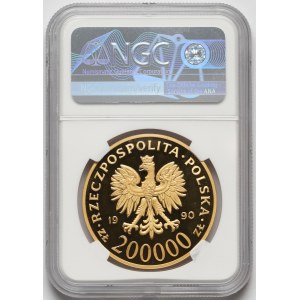 200.000 złotych 1990 Solidarność (39mm)