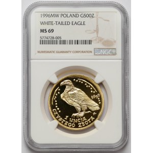 Orzeł Bielik 500 złotych 1996