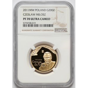 200 złotych 2011 Czesław Miłosz