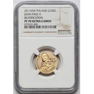 100 złotych 2011 Jan Paweł II Beatyfikacja