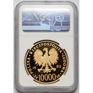 10.000 złotych 1982 Jan Paweł II - stempel lustrzany