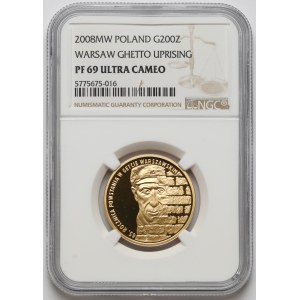 200 złotych 2008 Powstanie w Getcie Warszawskim