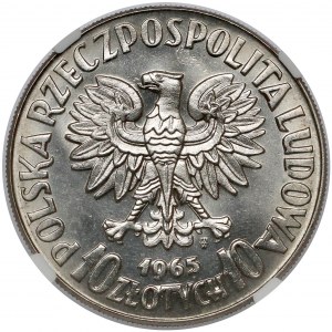 Próba NIKIEL 10 złotych 1965 VII Wieków Warszawy