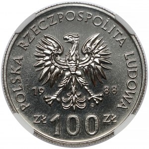 Próba NIKIEL 100 złotych 1988 Powstanie Wielkopolskie