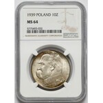 Piłsudski 10 złotych 1939