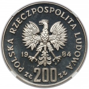 Próba NIKIEL 200 złotych 1984 Los Angeles