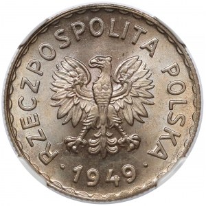 1 złoty 1949 CuNi - piękna