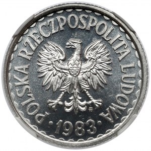 PROOF LIKE 1 złoty 1983 - jak lustrzanka